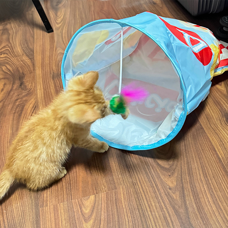 猫玩具隧道逗猫棒猫袋子砖袋通道解闷老鼠耐抓咬趣味宠物用品大全