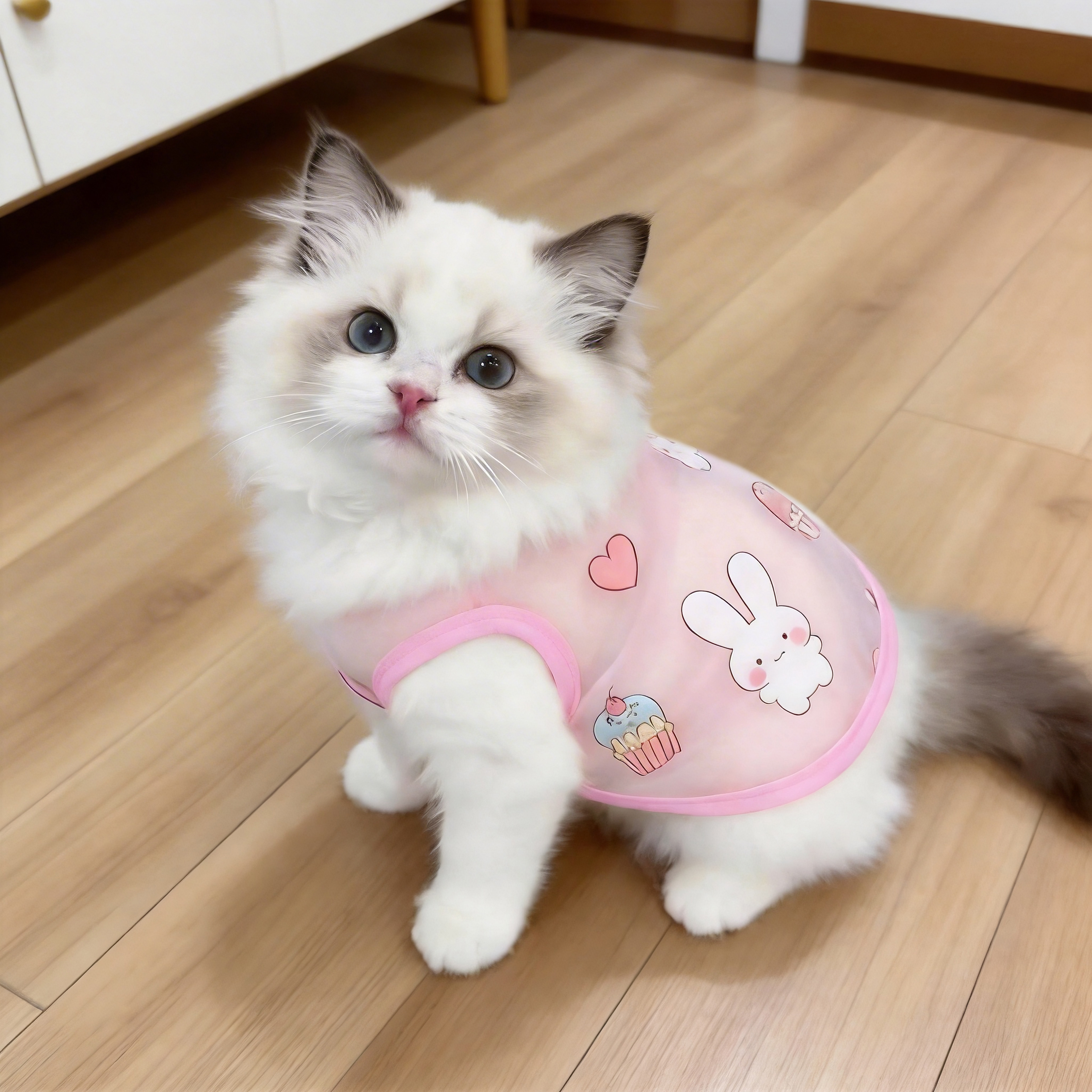 夏季薄款猫咪背心防掉毛小奶猫奶狗清凉防晒衣透气宠物狗狗凉凉衣
