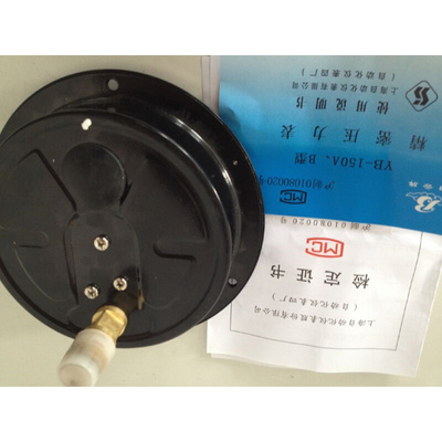 。上海自动化仪表四厂 0.4级氧气表轴向精密压力表YOB-153A 禁油