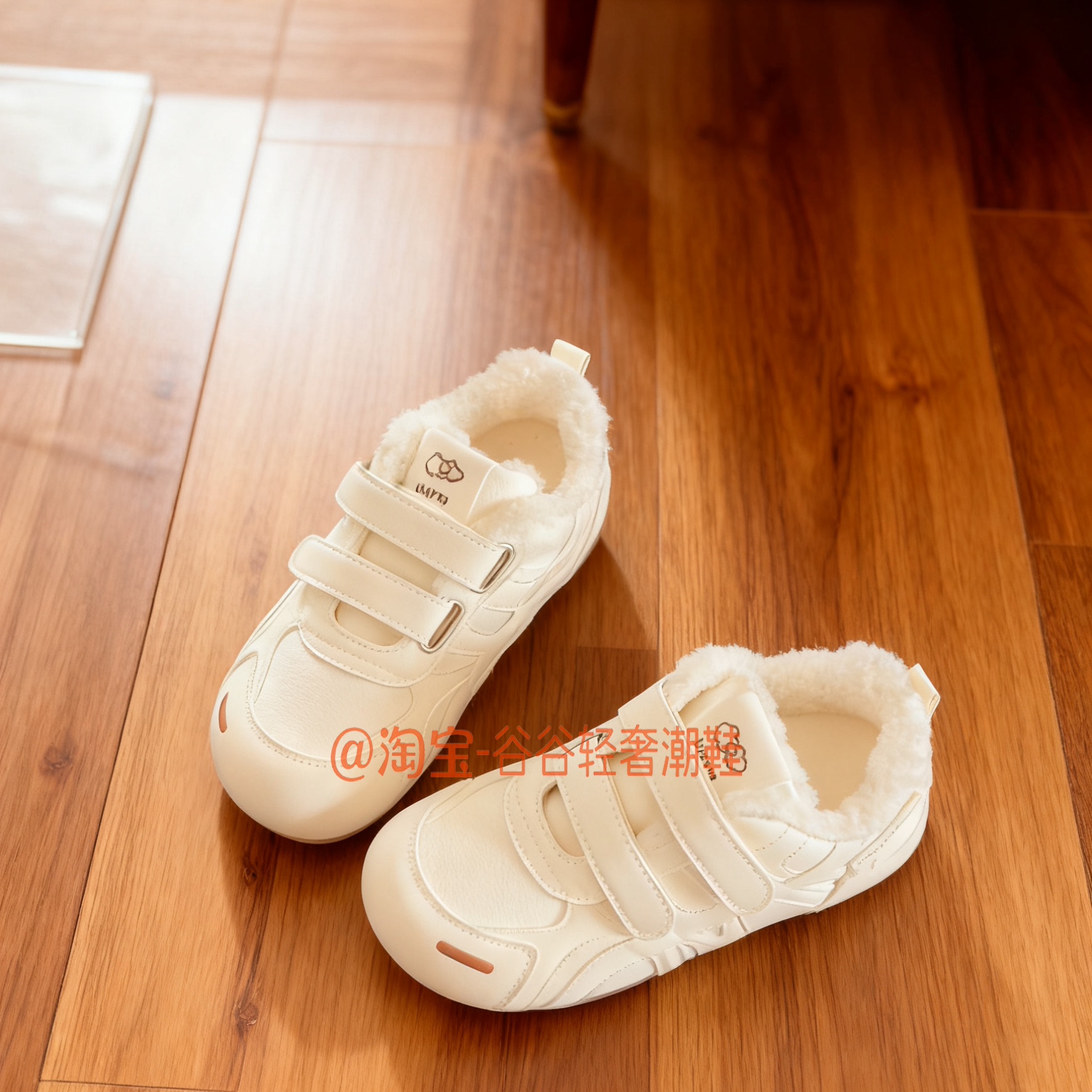 加绒德训棉鞋小白鞋板鞋冬鞋女