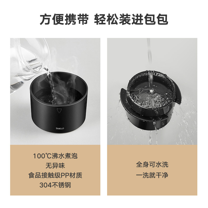 simelo手冲便携咖啡过滤杯手冲壶不锈钢咖啡过滤网咖啡器具过滤器