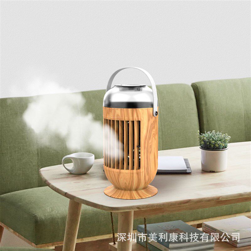 2023喷雾加湿桌面冷风扇办公家用冷风机迷你便携式移动加水冷风扇