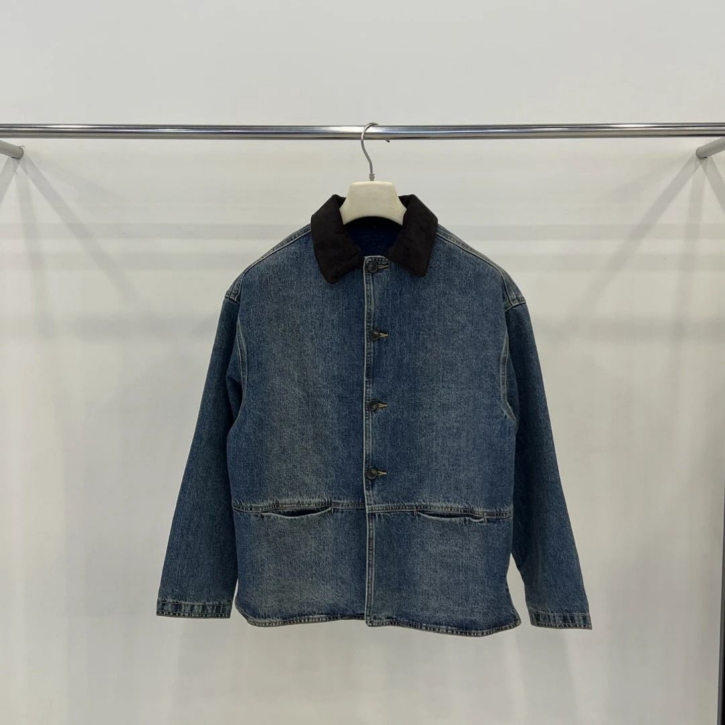 牛仔外套夹棉上衣男棉服棉衣