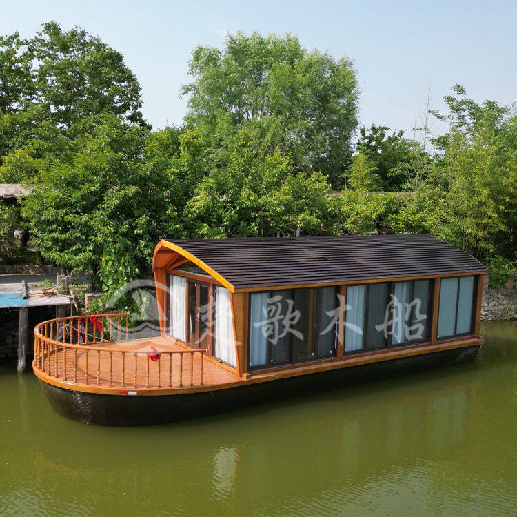 定制大型水上房船屋景区