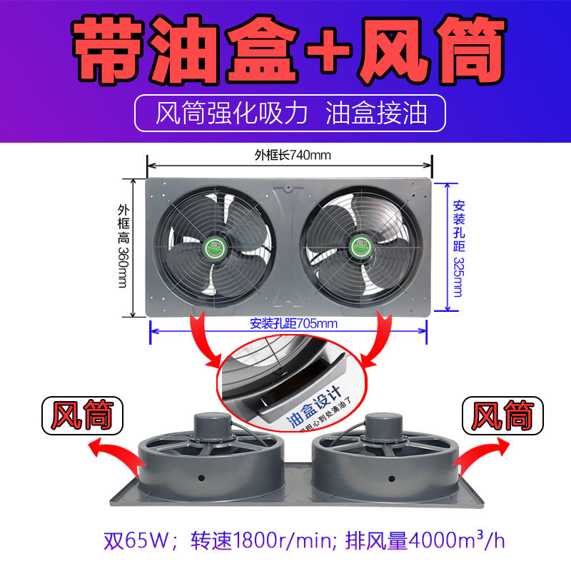 急速发货排气扇排风扇抽风机厨房油烟抽烟风扇抽双排强力窗式换气