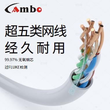 工业网线非屏蔽超五类六类纯铜网络线CAT5E线305米过测双绞线