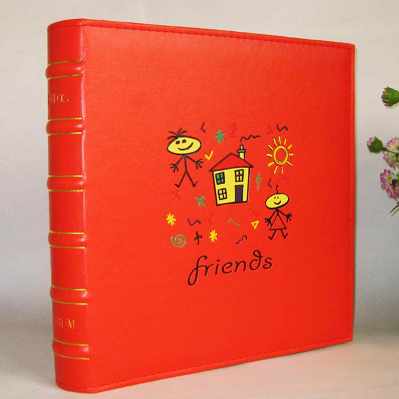 10寸相册20张40面影集粘胶相册家庭相册靓影相册仿皮面像册可放