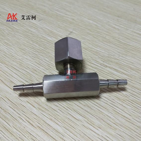 气管三通接头压力泵校验台变送器配件三通气管外插式转换接头