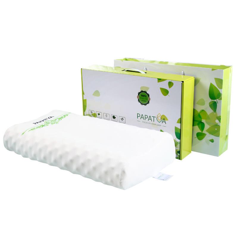 一般贸易泰国原装进口PAPATYA天然乳胶枕头按摩护颈美颜舒缓