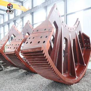 数控龙门铣加工大型重型非标大齿圈齿条齿轮轴装 载机内齿圈