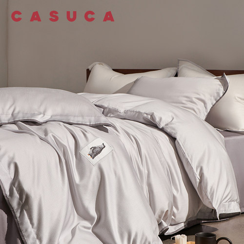 CASUCA约翰磨毛四件套60支天丝棉秋冬轻奢床上用品加厚保暖床单款