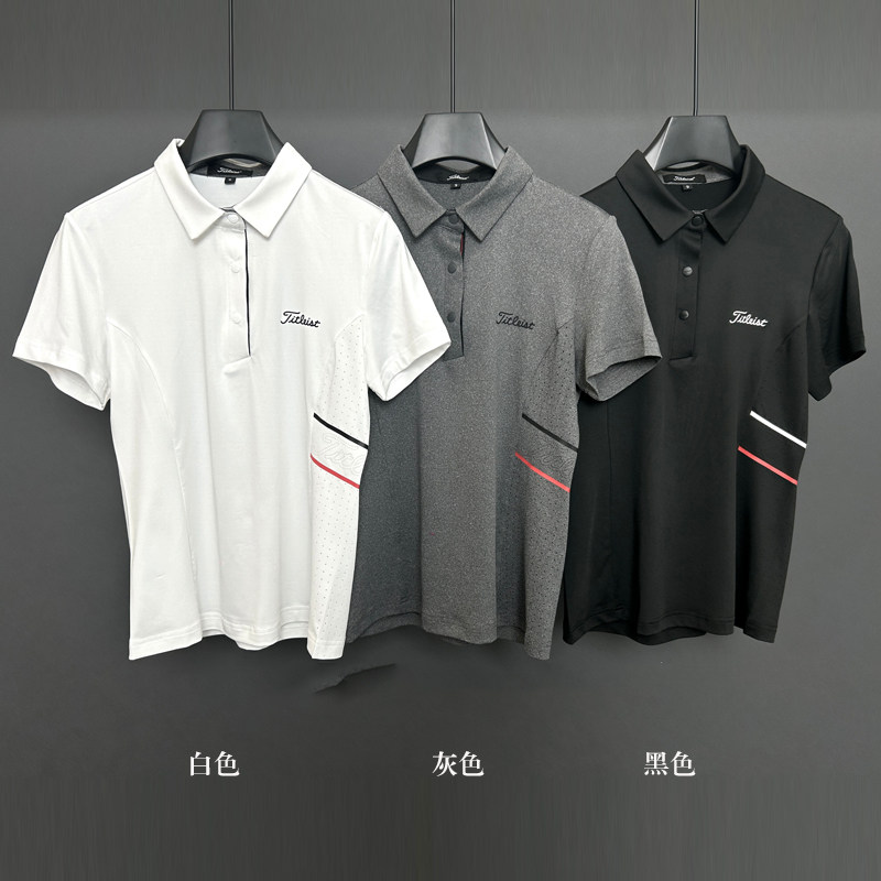 2026夏季新款高尔夫服装女短袖T血运动透气排汗高端情侣款女短袖