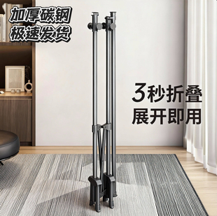 晾衣架室内家用落地折叠不占地方的卧室挂衣架小户型阳台晒衣被子