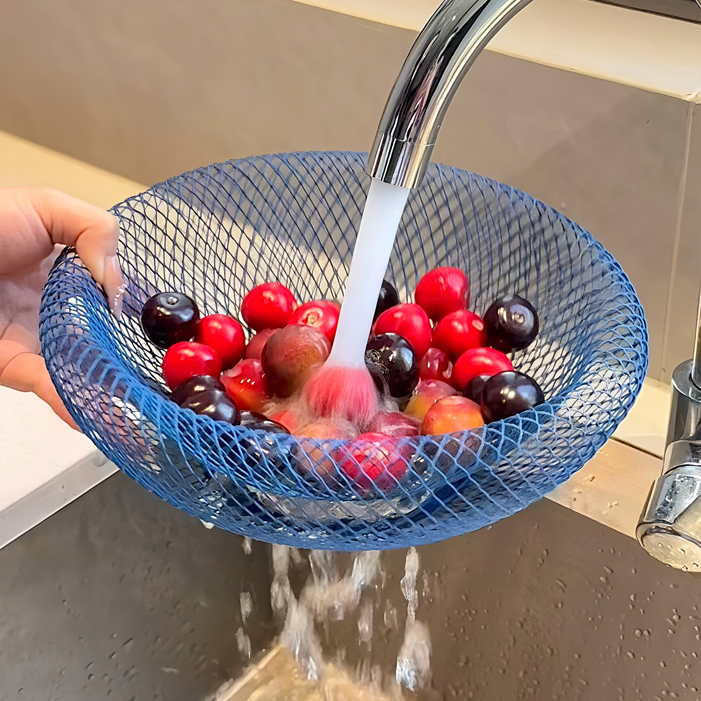 【家居好物】鸟巢果盘家用客厅茶几高颜值ins风创意收纳沥水果篮