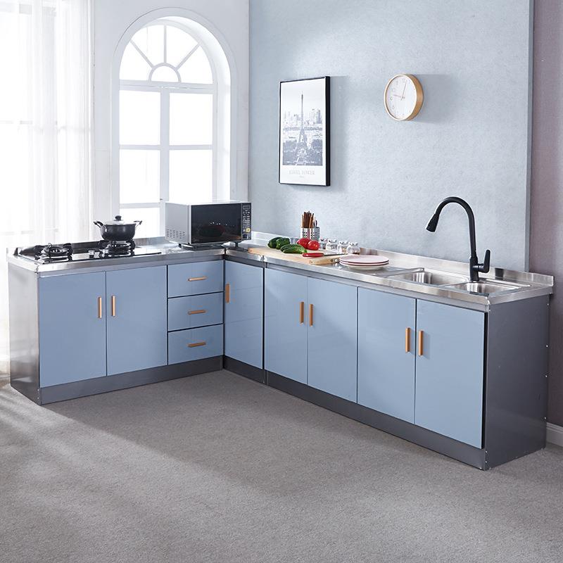 整体厨房橱柜家用厨房橱柜简易组装经济租房灶台柜储物柜碗