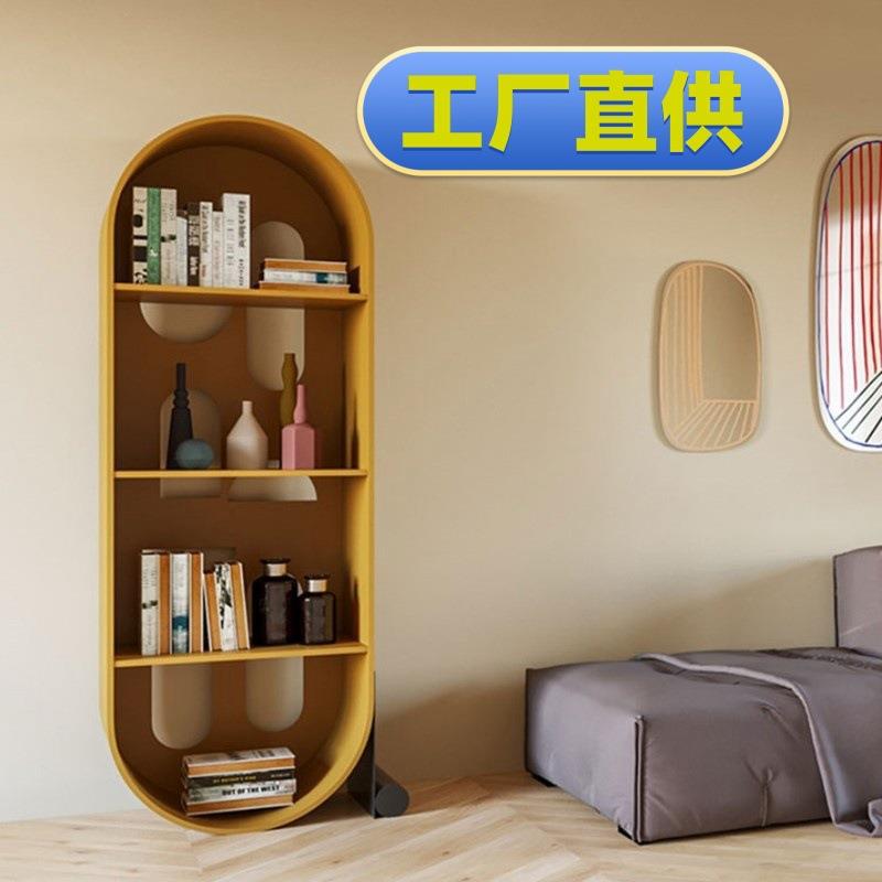 网红烤漆书架创意艺术书柜装饰柜简约现代简易隔断置物架整装包邮