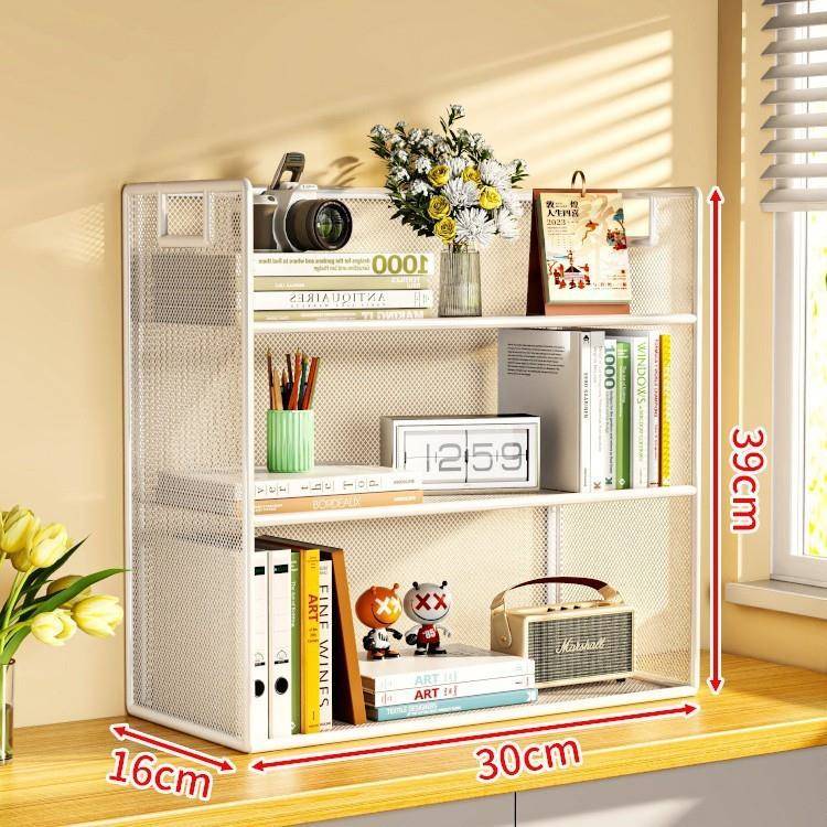 桌上书架桌面置物架办公桌收纳餐桌宿舍书桌多层小层架工位分层柜