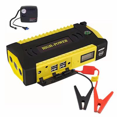 现货汽车应急启动电源搭电充气一体机jumpstarter搭电宝神器