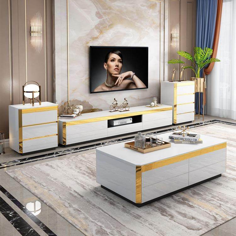 轻奢现代镜面茶几电视柜组合简约高端玻璃客厅奢华设计师创意茶桌,基础建材,脚轮/万向轮,淘宝优惠券,粉丝福利购,淘宝优惠卷