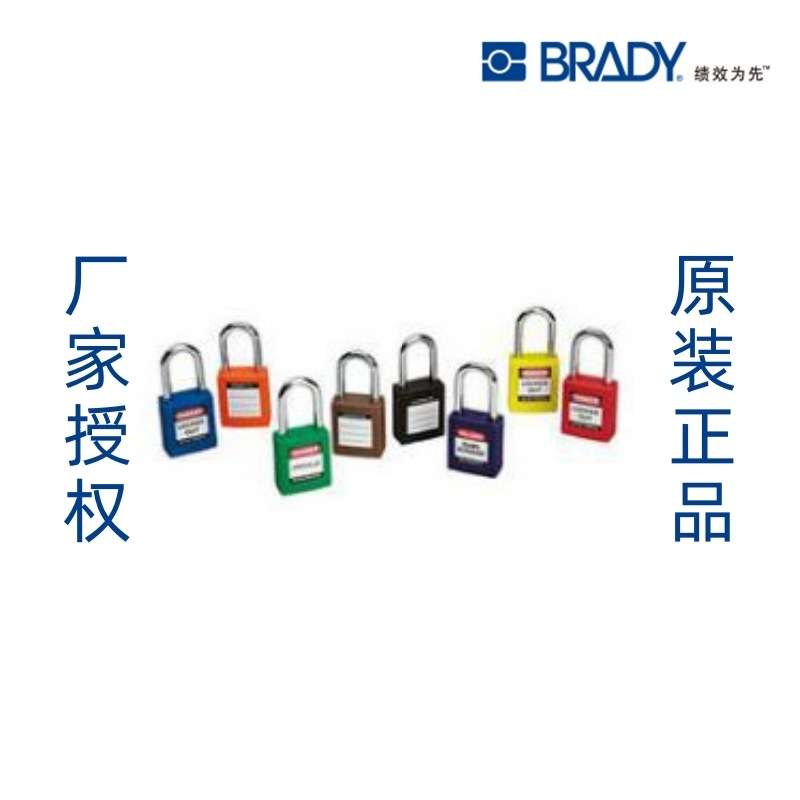 贝迪 Brady 安全挂锁1.5''（3.8）不锈钢锁梁 多色可选 6把/包 51