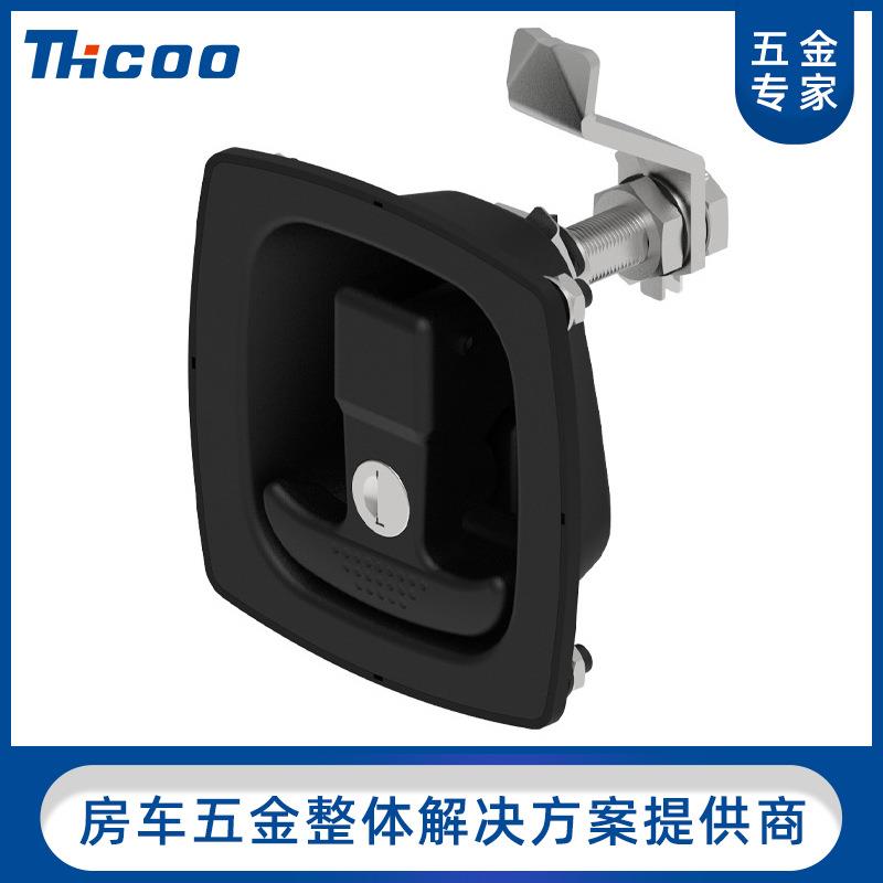 斯科MS858-1C面板机械门锁提转T型手柄压缩式面板锁A7881厢式锁