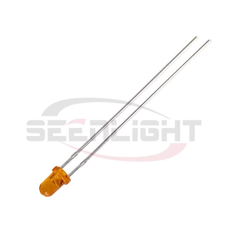 原装直发直插式LED橙色灯珠 3mm加长脚橙发橙 灯饰装饰发光二极管