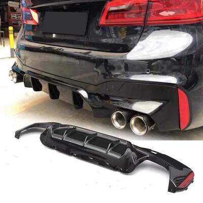 适用于宝马新5系G30G38改装亮黑武士540MP前唇碳纤维M5后唇