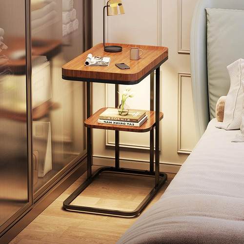 沙发边几现代简约风创意智能置物桌家用高级感卧室多功能床头柜子