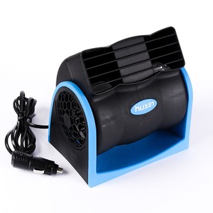 湖鑫车载12V24无叶空调风扇汽车用静音电扇可调速涡轮风扇V301