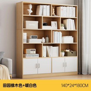 简易书架书柜置物架家用s多层储物柜落地靠墙客厅收纳柜玄关柜柜