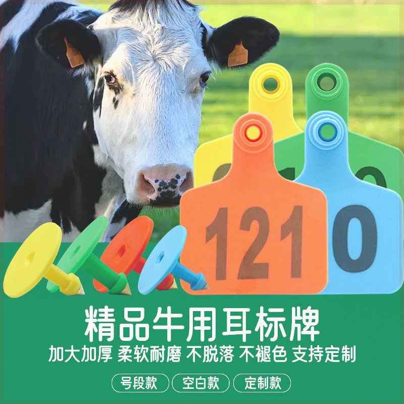 牛耳耳标标号号牌标牌兽用带字管理工具养殖场动物标识定制牛用