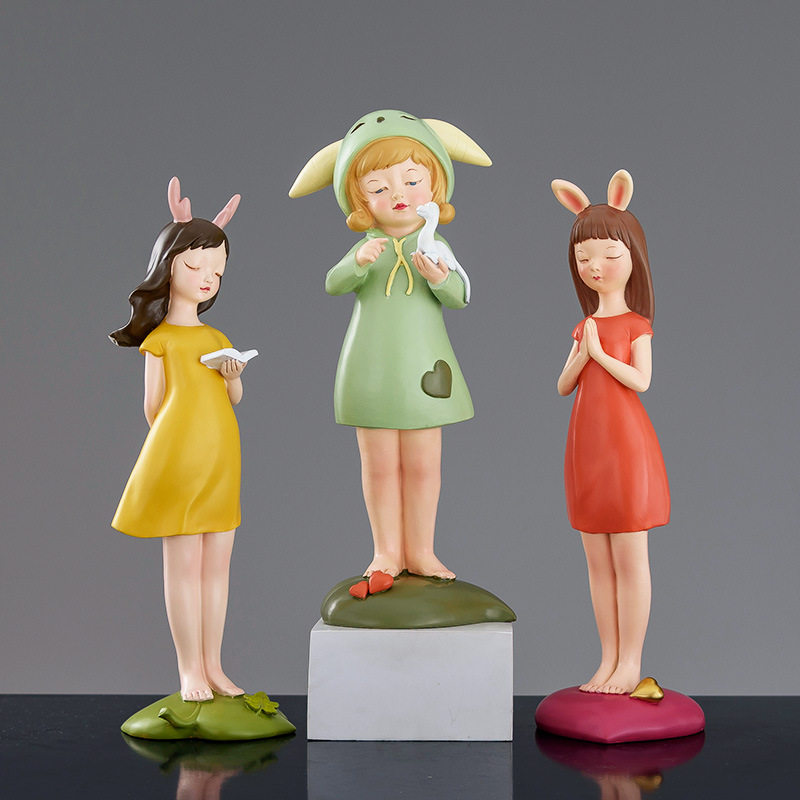 益方饰品摆件可爱少女心ins桌面卧室房间布置摆设办公桌装饰ins风