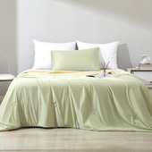 A类冰淇淋凉感丝夏凉被李官奇大豆夏被纯色空调被夏季 冰丝薄被子