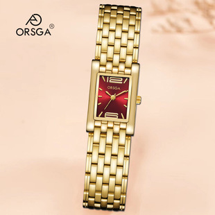 ORSGA时尚方形手链女士手表厂家直播轻奢休闲个性石英腕表女