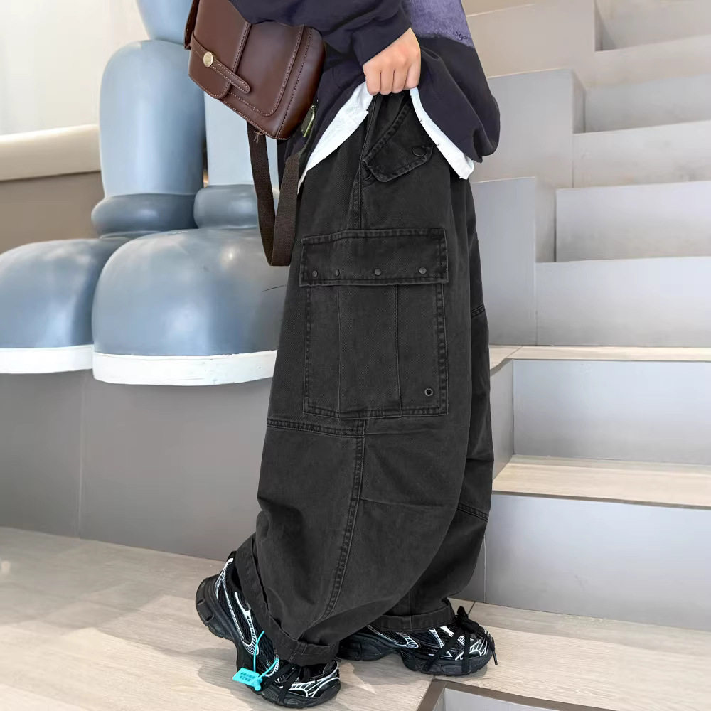 男童春装工装裤2026新款春秋款中大童帅气宽松初中生春季直筒裤子,童装/婴儿装/亲子装,裤子,淘宝优惠券,粉丝福利购,淘宝优惠卷