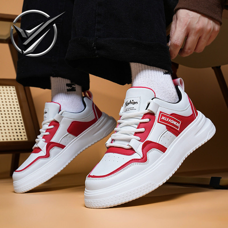 高品质学生板鞋2025春季潮牌百搭休闲男鞋运动鞋厚底低帮小白潮鞋,流行男鞋,休闲板鞋,淘宝优惠券,粉丝福利购,淘宝优惠卷
