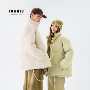 保暖男女同款 加厚情侣羽绒棉服 格子面包棉衣外套 RIO冬季 FOG