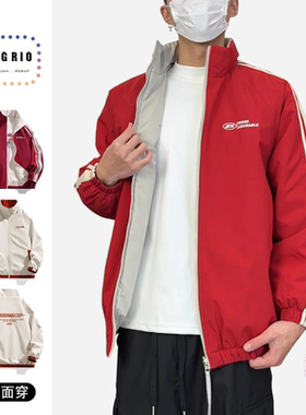 FOG RIO双面穿棉服夹克新款美式两面穿运动外套男女同款百搭上衣