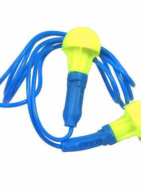 3M318-1005免揉搓隔音耳塞带线降噪学习睡觉睡眠工厂劳保SNR38dB