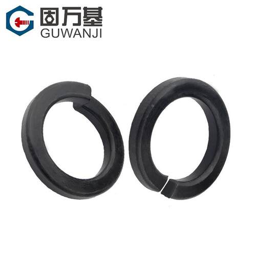 8.8级铁黑开口弹垫弹簧垫圈重型加厚弹性垫片M2M3M4M5M6M8M10-M30