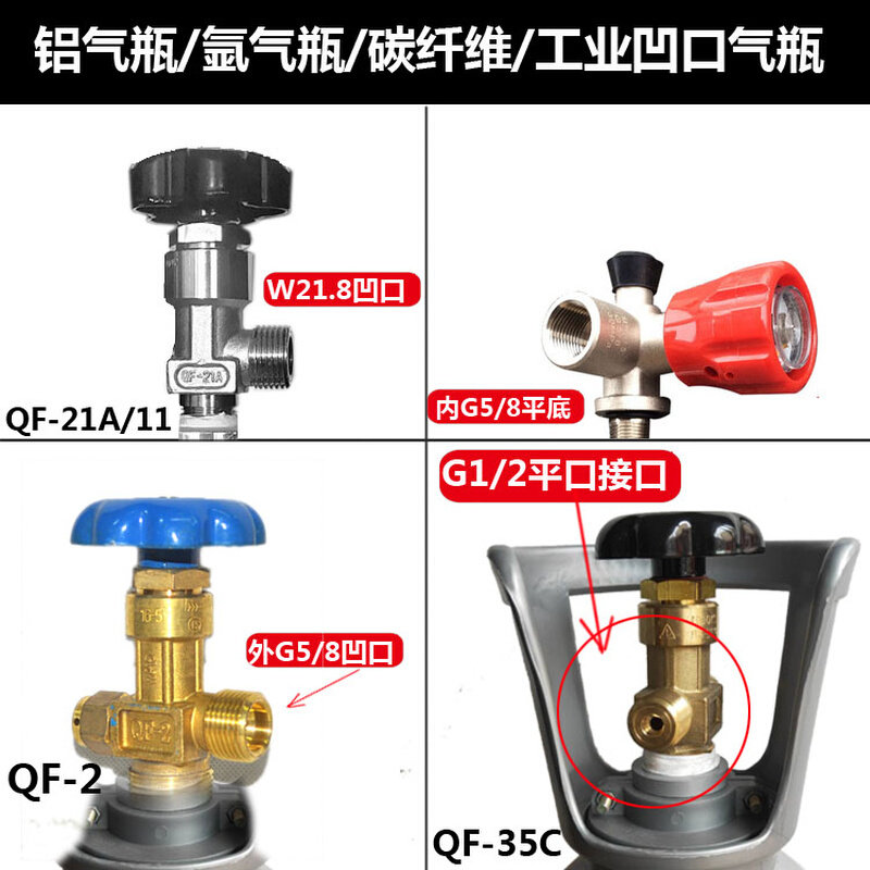。二氧化碳G5/8可乐瓶氧气过气管G1/2大转小碳纤维 充气阀高压软