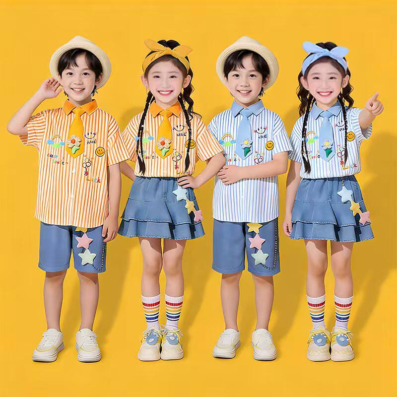 六一儿童演出服男女童运动会开幕啦啦队服幼儿园舞蹈合唱朗诵服装