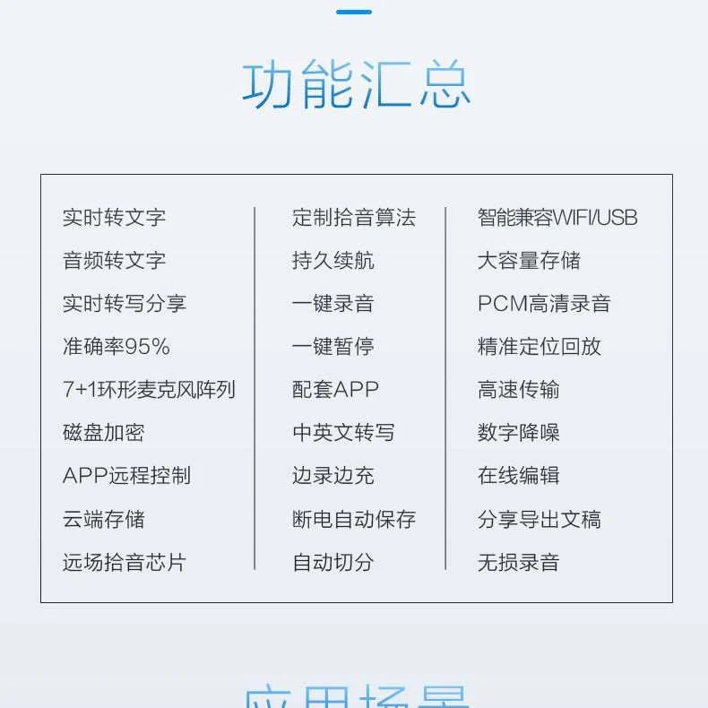 科大讯飞录音笔M1+讯飞听见录笔文字音转专业高清降噪录音器新品