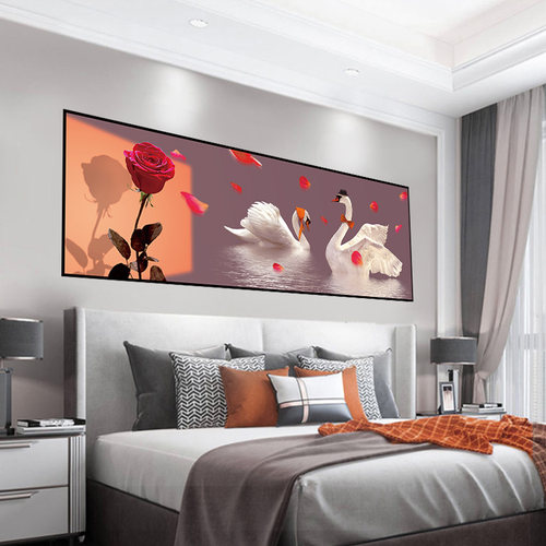 新款卧室床头自粘装饰画