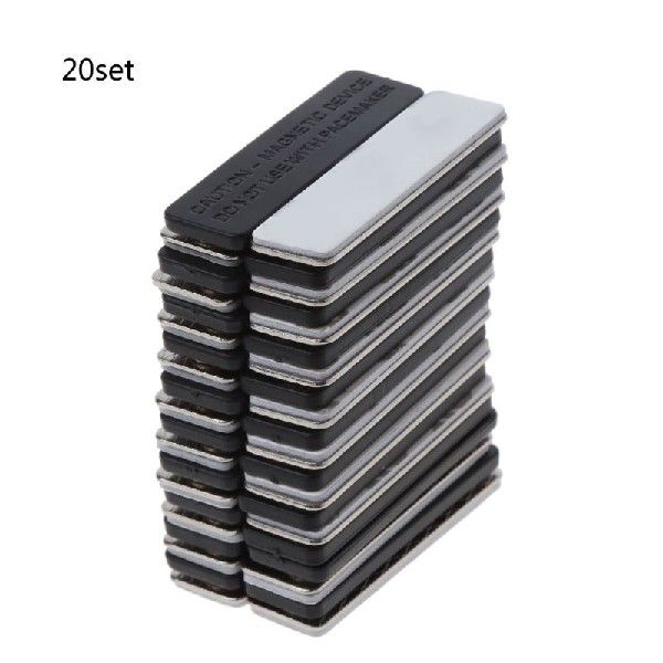 现货20Pc Blak Maget a Badge Hder Idetifiio