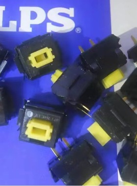 供应原装进口ALPS 机械式 键盘按键开关 WKUES1B010 黄杆黑杆无声