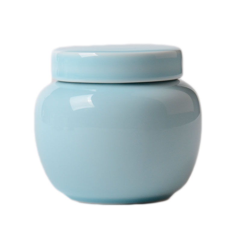 蜂蜜瓶300g青瓷小密封瓶膏方罐阿胶罐复古陶蜜罐中药罐茶叶存储罐