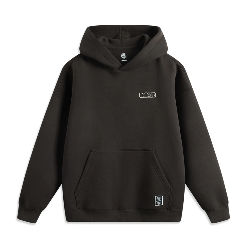 【2025新品】李宁反伍BADFIVE男子宽松套头舒适连帽卫衣AWDV029