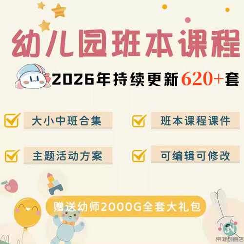 2026年幼儿园班本课程PPT大班中班小班园本课程故事主题活动方案