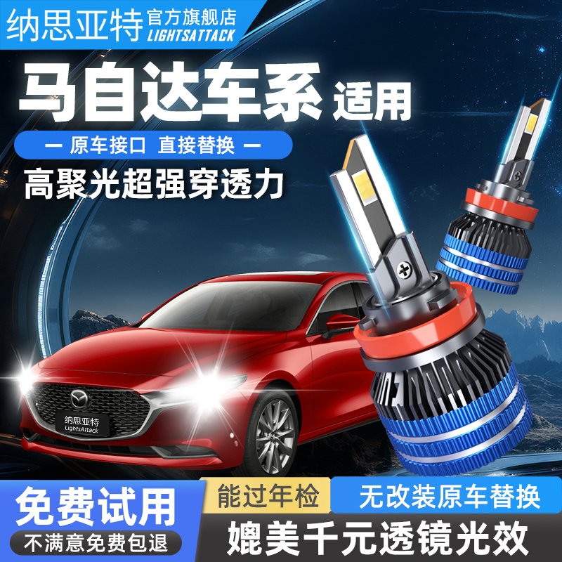 小蓝鲨强光超亮led汽车大灯